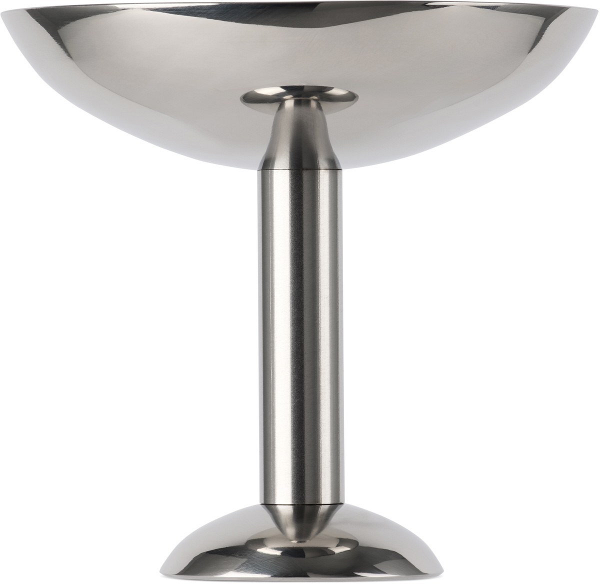 Louise Roe Silver Tall Metal Champagne Coupe