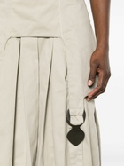 Sinead O'Dwyer Neutral Pleated Wide-Leg Trousers