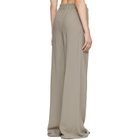 Rick Owens Taupe Tower Drawstring Bias Trousers
