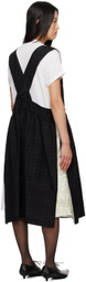 tao Black Check Midi Dress
