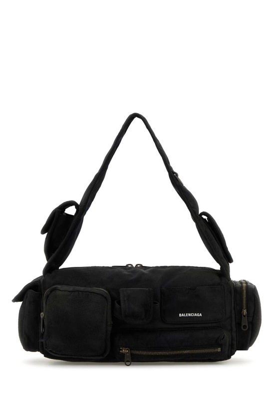 Photo: Balenciaga Black Nylon Superbusy S Shoulder Bag
