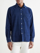 Hartford - Paul Cotton-Flannel Shirt - Blue