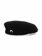 Marine Serre Crescent Moon-Embroidered Beret