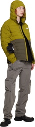 The North Face Green & Gray Belleview Stretch Down Jacket