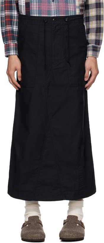 Photo: NEEDLES Black Fatigue Midi Skirt