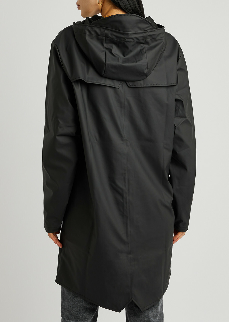 Rains Rubberised Raincoat Black Rains