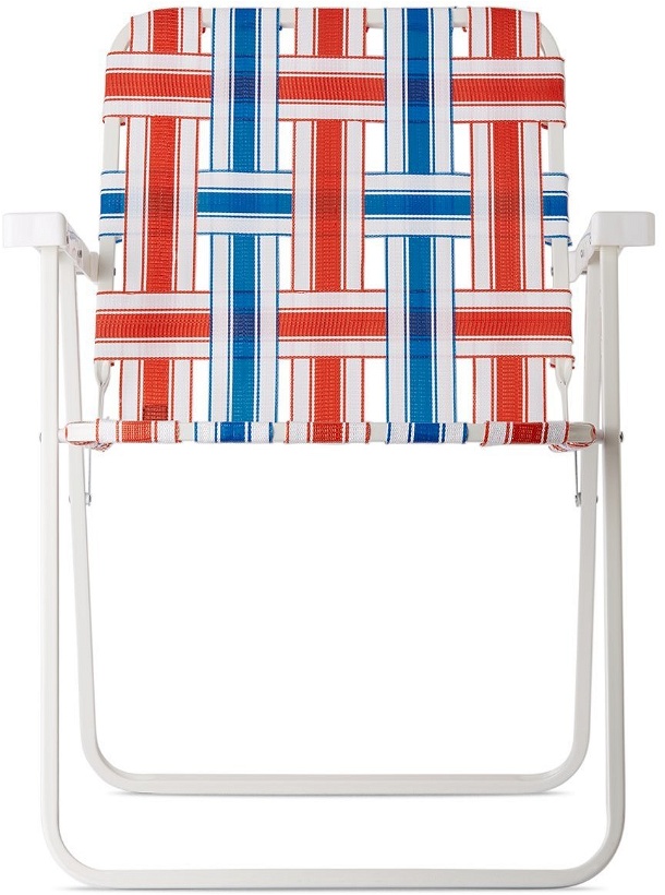 Photo: Clot Multicolor Stripe Blocking Beach Chair