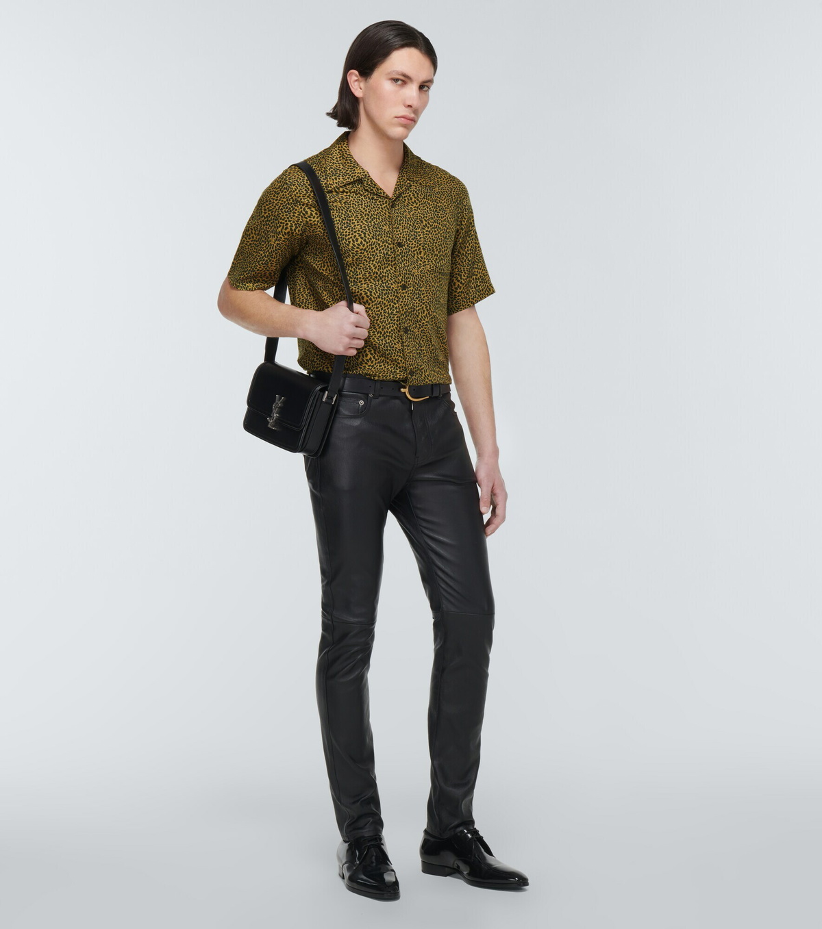 Saint Laurent - Leopard-print bowling shirt