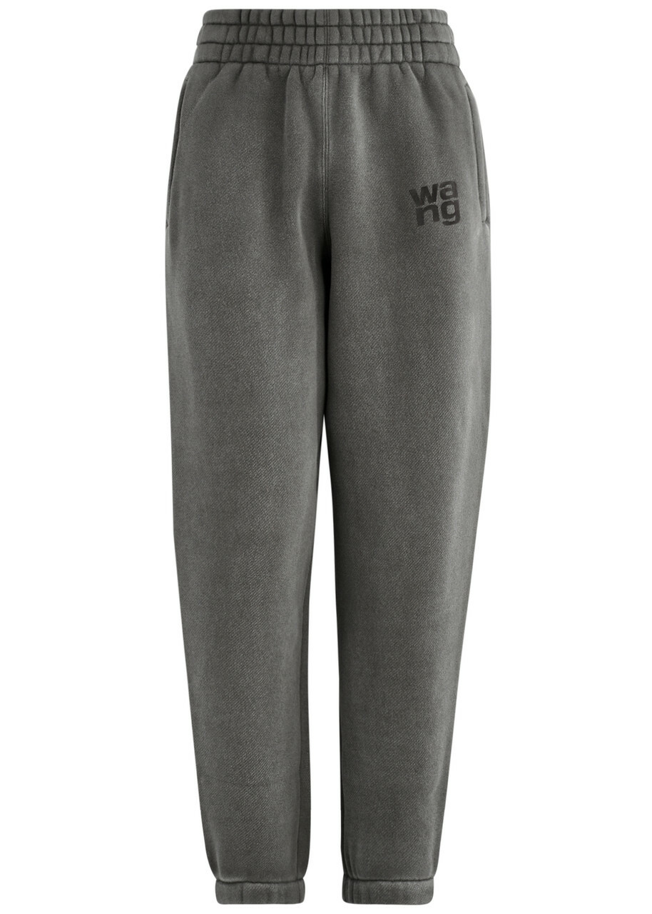 Alexanderwang.t Faded Cotton-blend Sweatpants Grey