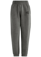 Alexanderwang.t Faded Cotton-blend Sweatpants Grey