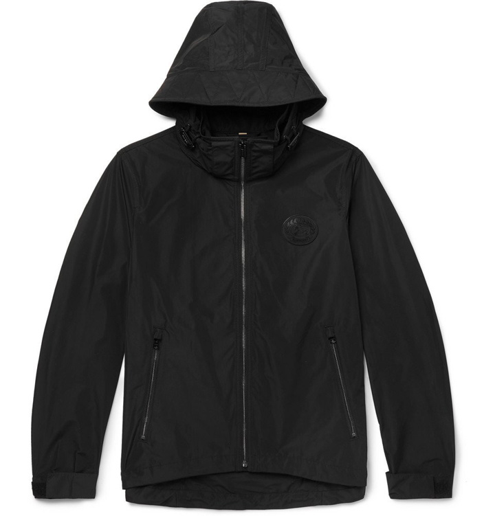Photo: Burberry - Logo-Appliquéd Padded Nylon Hooded Jacket - Black