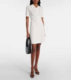 Courrèges Cotton piqué polo dress