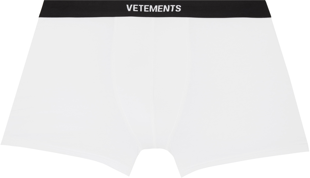 VETEMENTS White Logo Boxer Briefs