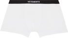 VETEMENTS White Logo Boxer Briefs