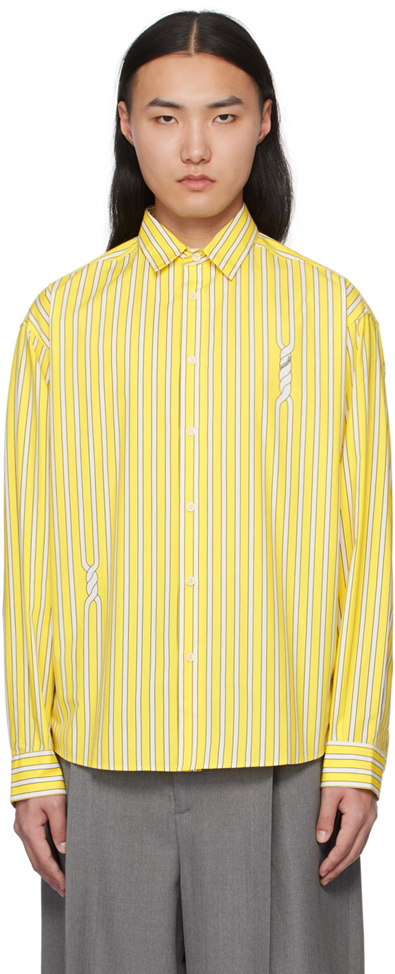 JACQUEMUS Yellow Les Sculptures 'La chemise Simon' Shirt