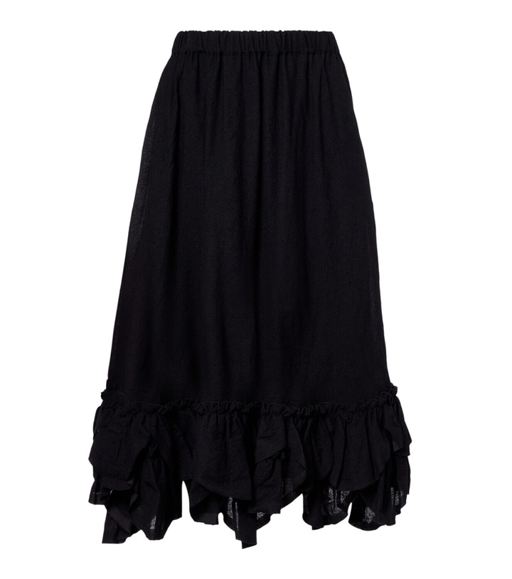 Photo: Noir Kei Ninomiya Wool-blend midi skirt