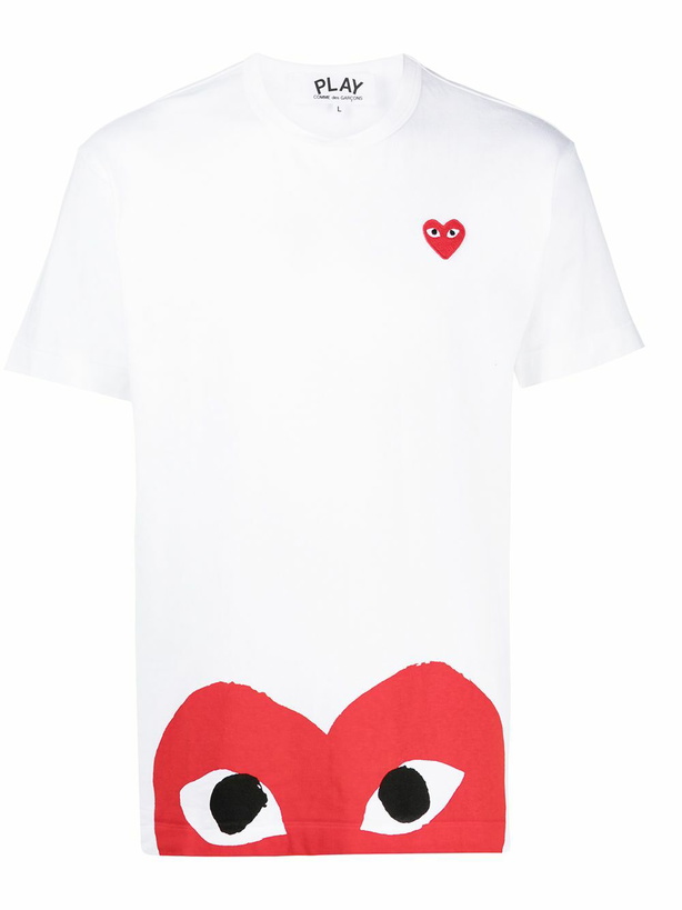 Photo: COMME DES GARCONS PLAY - Logo Cotton T-shirt