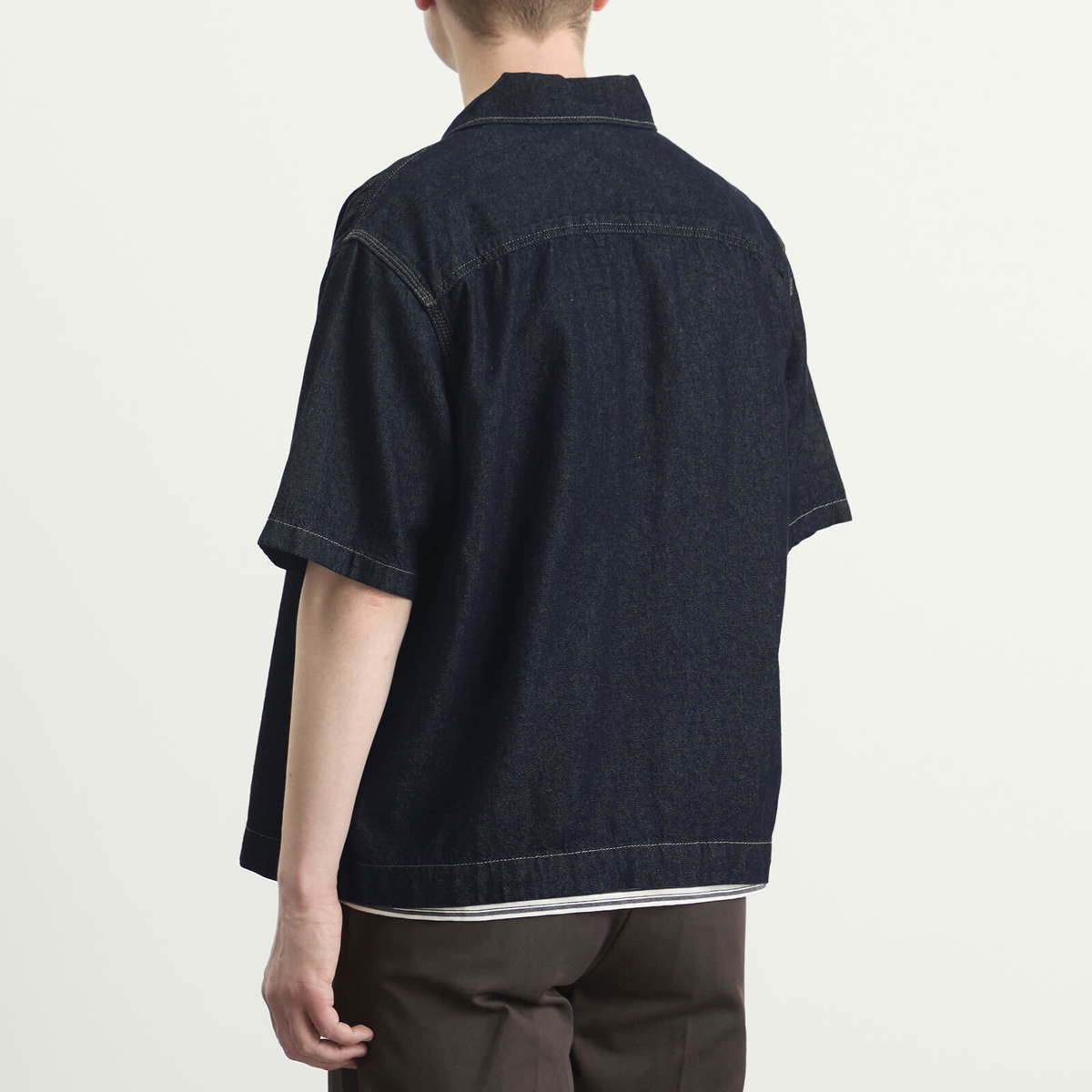 Dickies Men's Denim Shirt in Blue Rinsed