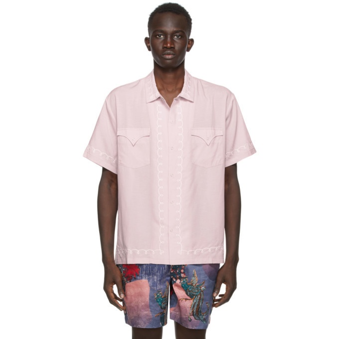 Photo: Double Rainbouu Pink West Coast Short Sleeve Shirt