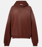 Acne Studios Logo cotton-blend fleece hoodie