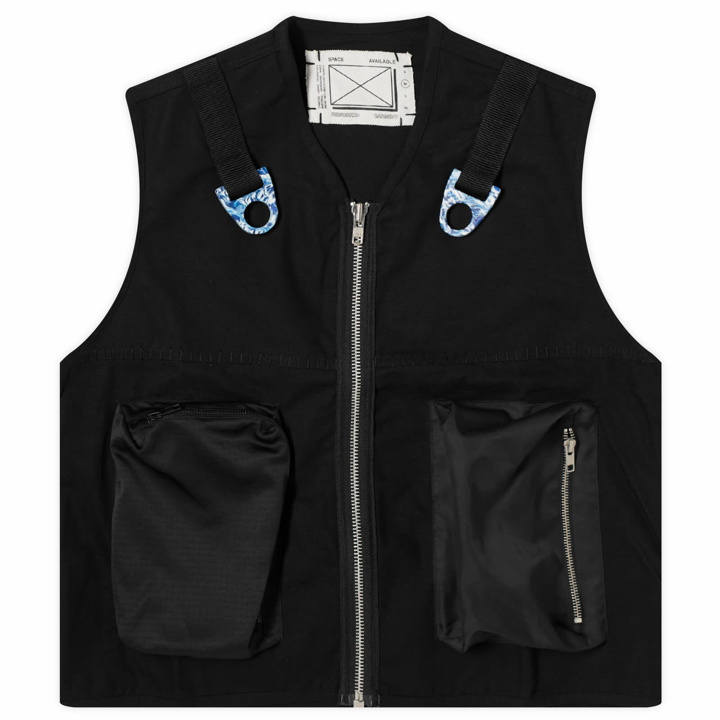 Photo: Space Available Men's Utility Parachute Vest in Black Mix