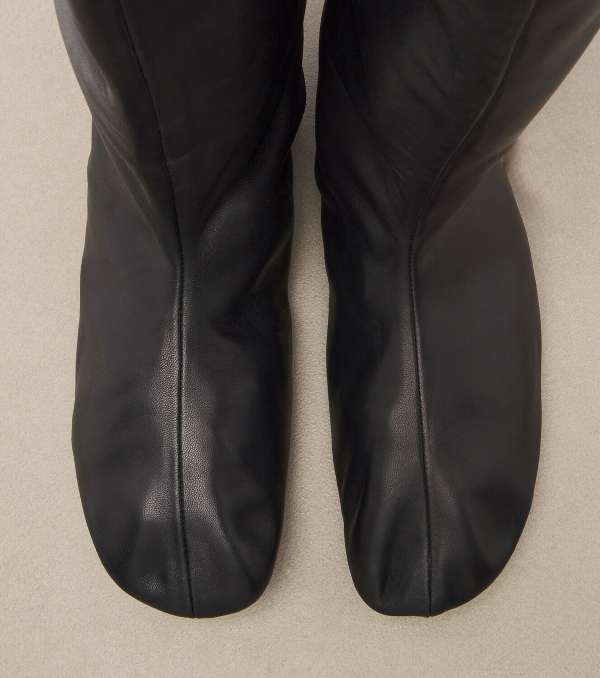 The Row Esther leather mid-calf boots