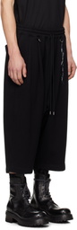 MASTERMIND WORLD Black Wide Fit Jumbo Ankle Sweatpants