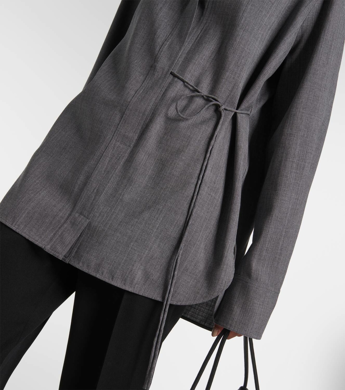 Jil Sander Belted wool shirt