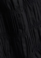 Faithfull The Brand Thea Shirred Cotton top Black