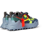 Off-White - Odsy-1000 Suede, Mesh, Leather and Rubber Sneakers - Blue