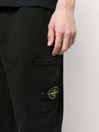 STONE ISLAND - Logo Cotton Sweatpants