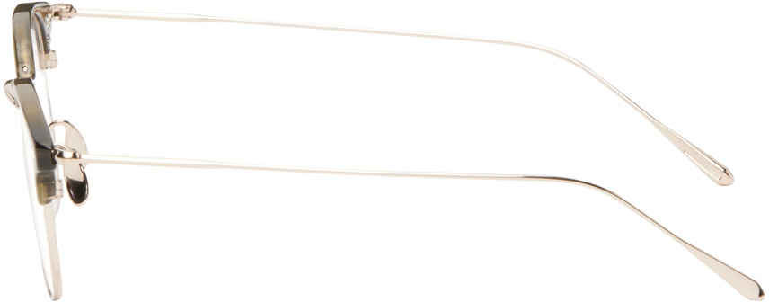 YUICHI TOYAMA. Gold & Green Jingasa Glasses
