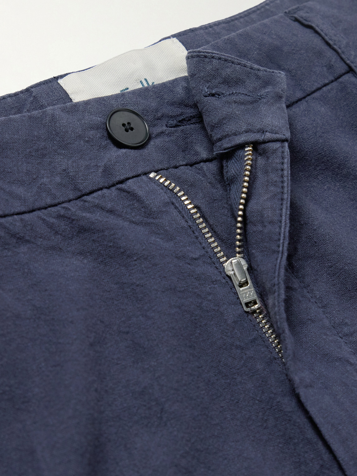 Folk - Lunar Linen and Cotton-Blend Suit Trousers - Blue
