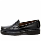 Bass Weejuns Men's Larson 90s Contrast Stitch Loafer in Black Leather