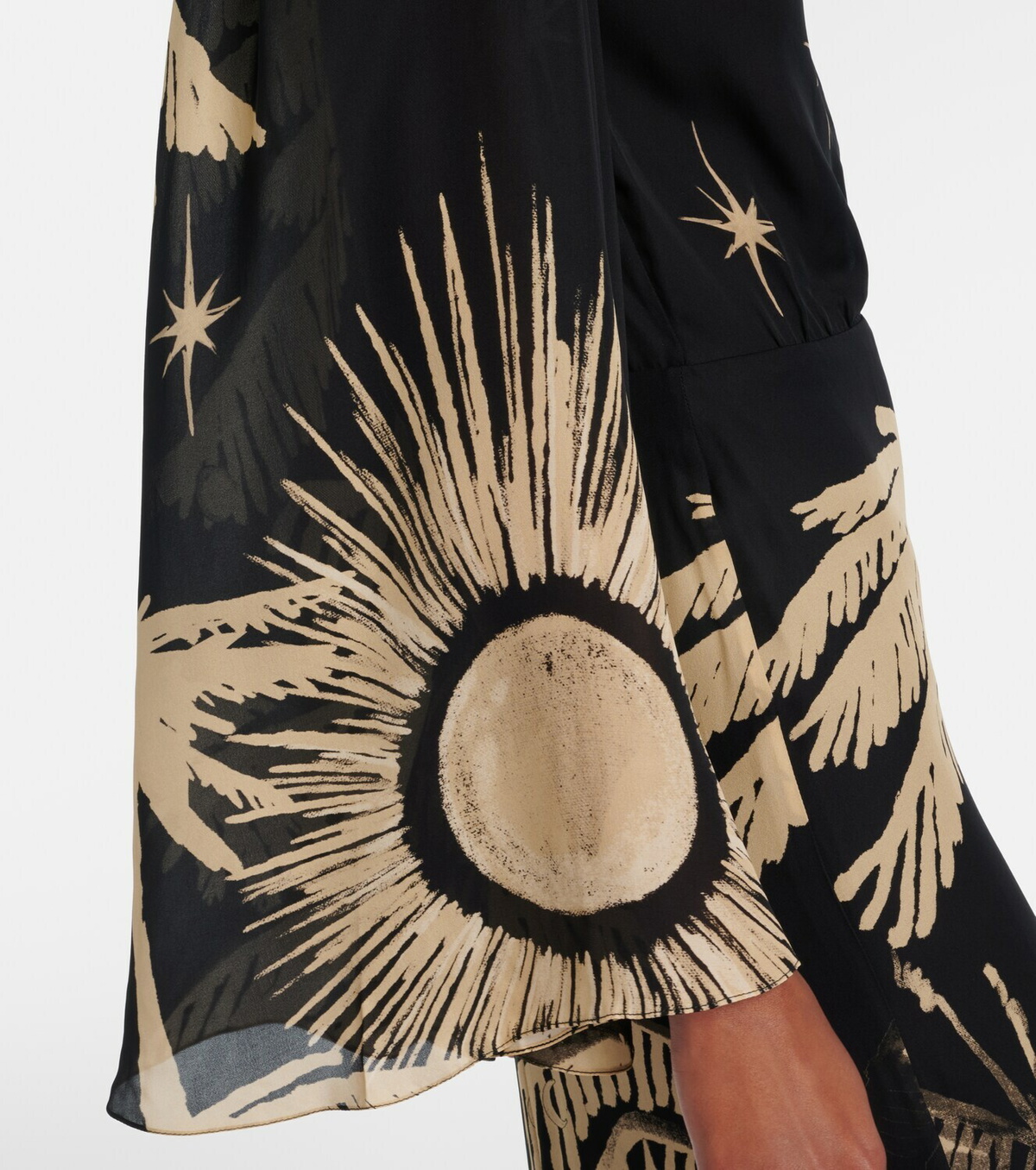 Johanna Ortiz Printed silk maxi dress