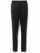 Favourbrook - Hampton Slim-Fit Grosgrain-Trimmed Wool-Twill Tuxedo Trousers - Black