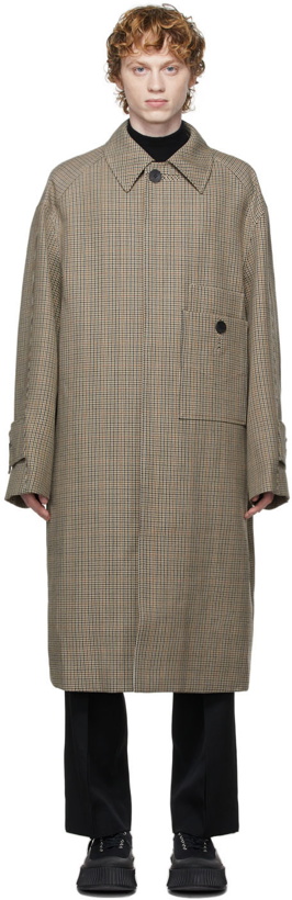 Photo: Wooyoungmi Wool Houndstooth Coat