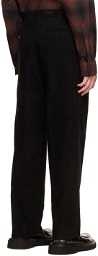 Wooyoungmi Black Straight-Leg Trousers