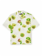 Rag & Bone - Avery Convertible-Collar Floral-Print Crepe Shirt - White