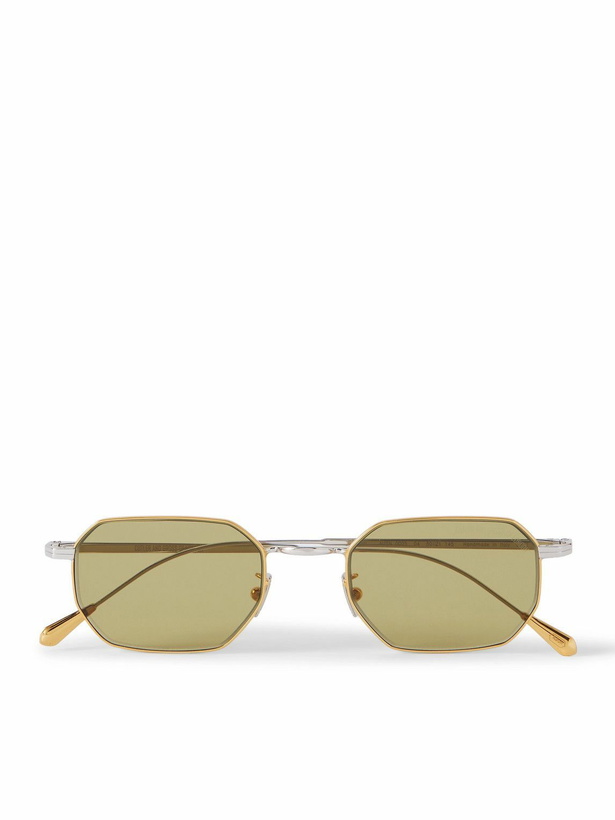 Photo: Cutler and Gross - Octagon-Frame Gold-Tone and Rhodium Sunglasses