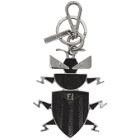 Fendi Black Super Bugs Charm Keychain