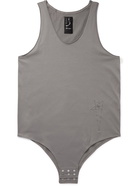 RICK OWENS - Champion Logo-Embroidered Cotton-Jersey Tank Top - Gray - XS