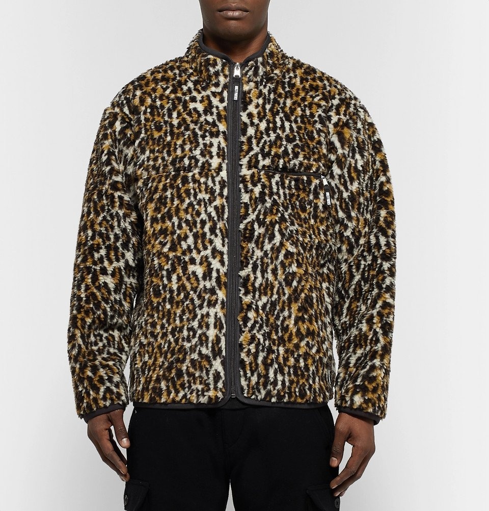 Wacko Maria - Leopard-Print Fleece Jacket - Men - Leopard print 