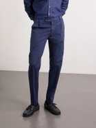 Eleventy - Slim-Fit Cotton-Blend Twill Chinos - Blue