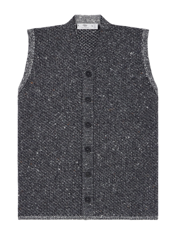 Photo: Inis Meáin - Breidin Merino Wool and Cashmere-Blend Gilet - Gray