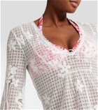 Melissa Odabash Elizabeth crochet cotton-blend minidress