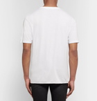 Saint Laurent - Logo-Print Cotton-Jersey T-Shirt - Men - White