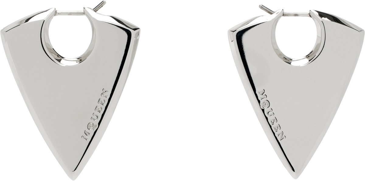 McQueen Silver Arrow Earrings