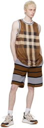 Burberry Brown Striped Shorts