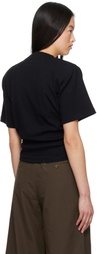 Magda Butrym Black Knotted T-shirt
